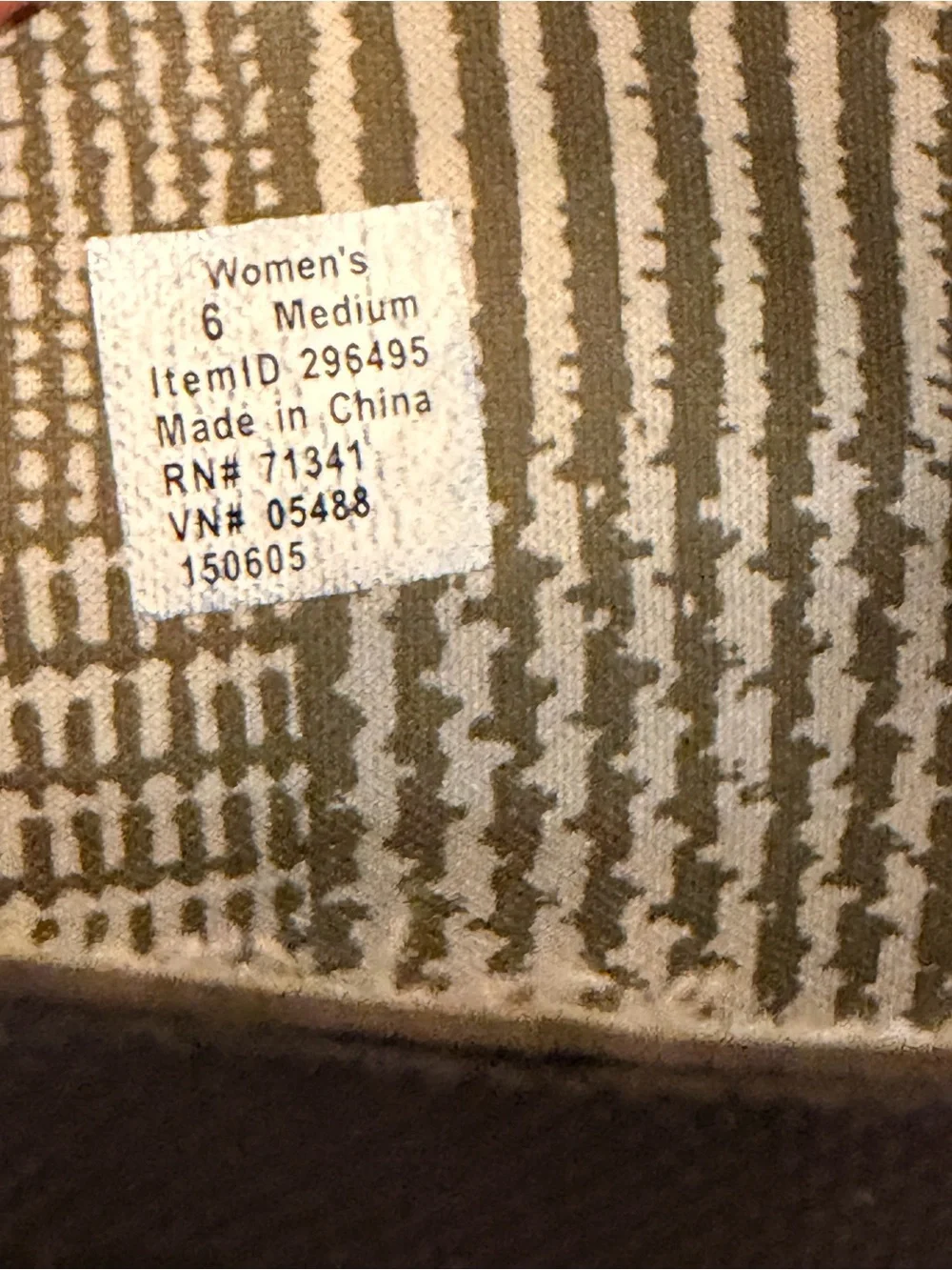 L.L Bean Brown Women's Houndstooth Tall Rain Boots, size 6